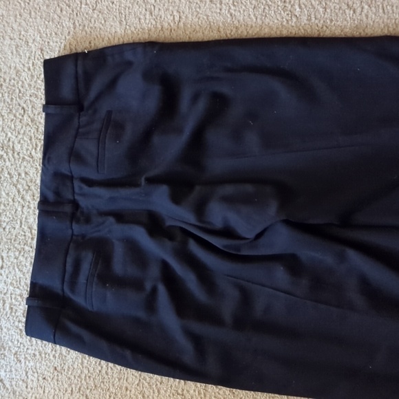 Talbots Black Made In Italy Wool Bootcut Business Professional Pants Size 14 - Picture 7 of 7
